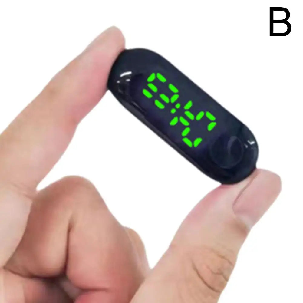 Motorcycle Electric Vehicle Onboard Time Display For Motorcycle Electric Scooter Waterproof Luminous Digital LED Portable Clock Qme Green light