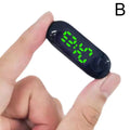Motorcycle Electric Vehicle Onboard Time Display For Motorcycle Electric Scooter Waterproof Luminous Digital LED Portable Clock Qme Green light