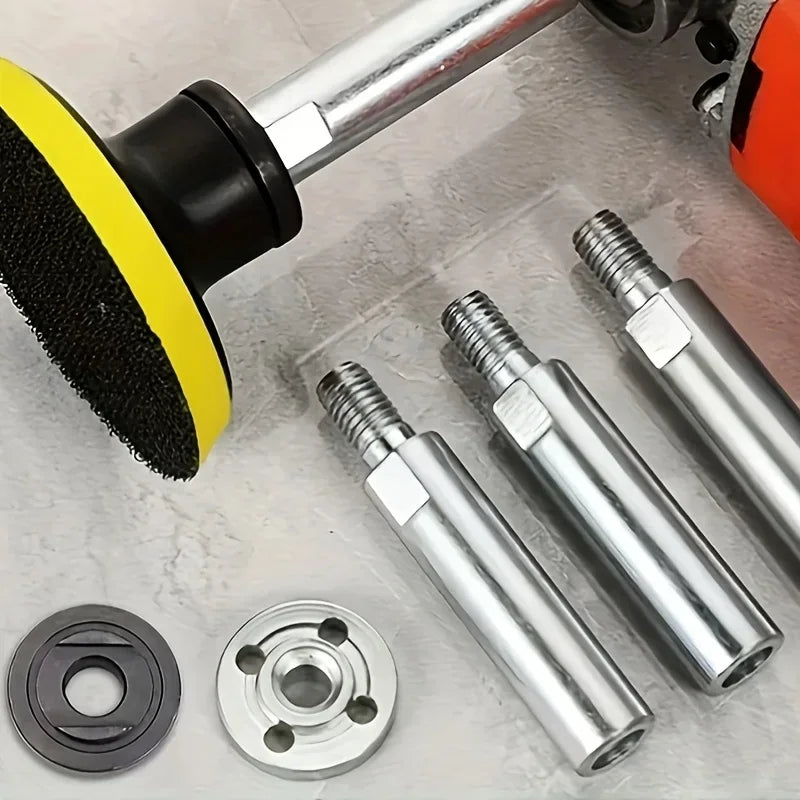 Extension Rods for Angle Grinders, Equipped with Two Threaded Adapters for Type Angle Grinders. Qme