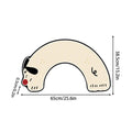 Water Absorption Shower Mat Dachshund Floor Cute Cartoon Rug Doorway Qme WHITE China Mainland