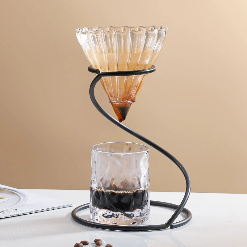 Pour Over Coffee Rack Maker Drip Filter Cup Stand Brewer Holder Hand Qme