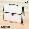 Long Document Organizer Folder Lightweight File Holder Handle Student Qme A7