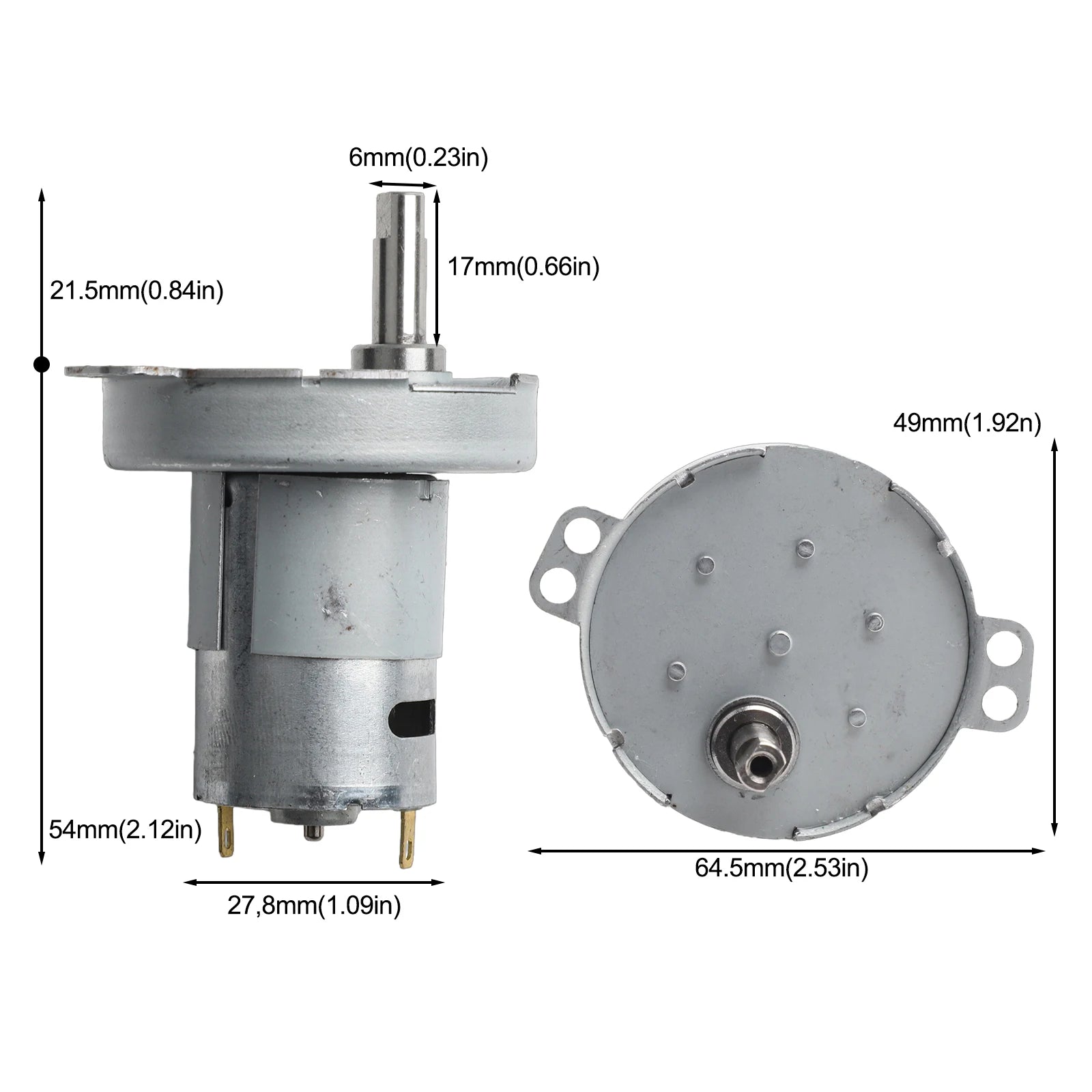 JS50/ 280 Type DC Reduction Motor Folding Washing Machine Gearbox Reductor Replacement Gear Motor 1pc Qme