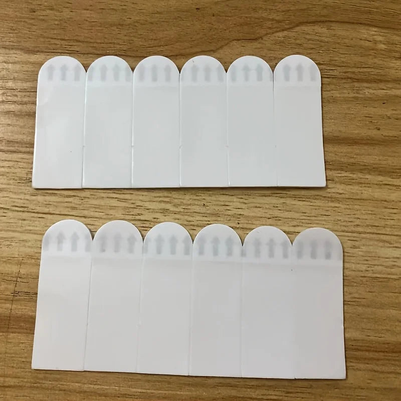 12Pcs No Drilling Hanging Picture Strip, Double-Sided Adhesive Wall Installation Tape, Suitable for Small Picture Frames Qme