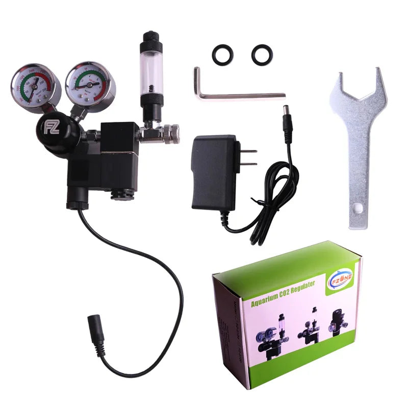 Fzone Single Stage Big Gauge Co2 Regulator Aquarium Accessories Fishbowl Cylinder Tank Bubble Counter Carbon Dioxide Reducer Fis Qme