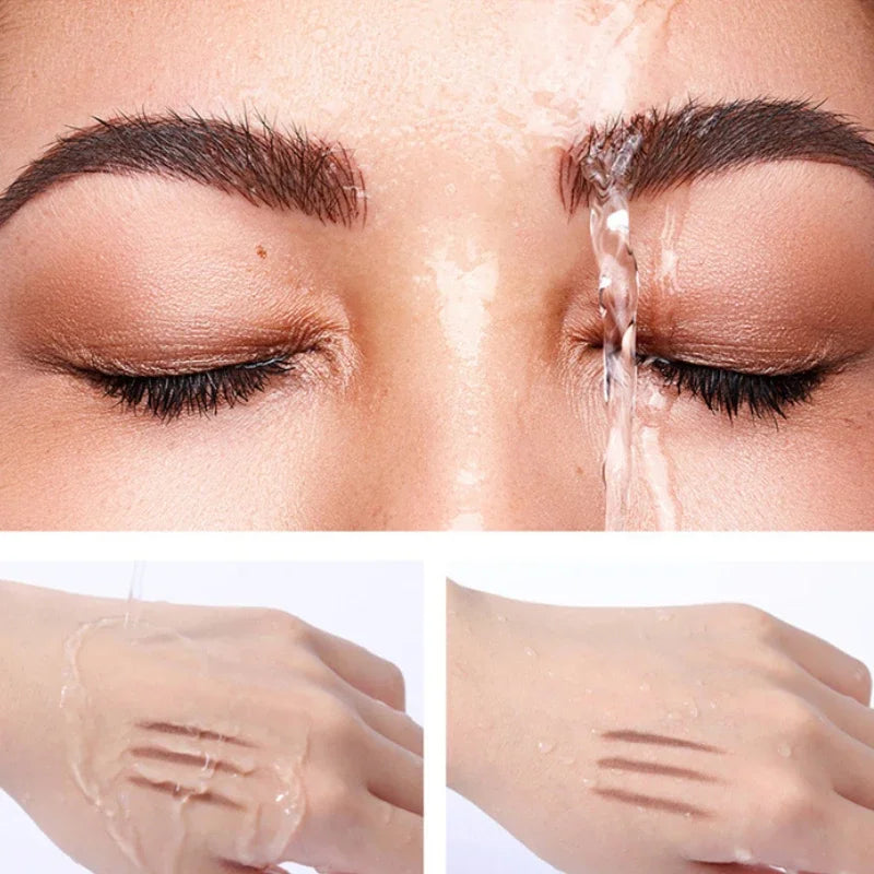 Waterproof Liquid Eyebrow Gel Transparent Brows Setting Tint Wax Lasting Fast Drying 3D Wild Eyebrow Fixing Soap Makeup Cosmetic Qme