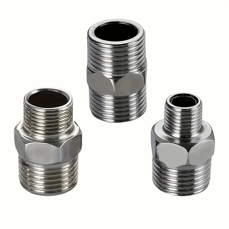 3Pcs Multi Function Shower Hose Connector Universal Easy Install Hose Extender Adapter for Bathroom RV Outdoor Shower Accessorie Qme 3Pcs