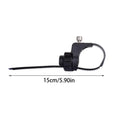 Bike Fork Clamp Fork Mounting Bracket Adapter Front Rear Rack Adjustable Ring Modification Accessories 2x Installation Cycling Qme Black