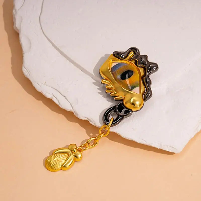 Daily Hollow Keyhole Brooch For Women Trendy Fashion Jewelry Gift Commute Party Wear Accessories Qme