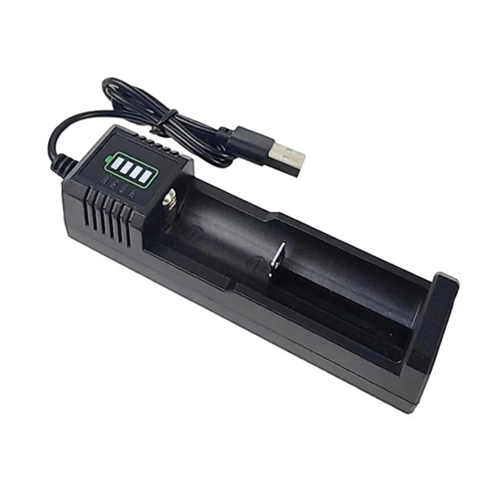 1Slot / 2Slot / 4Slot 18650-Lithium Battery Charger USB Smart Battery Charger Shell For 21700 14500 18500 26650 Lithium Battery Qme