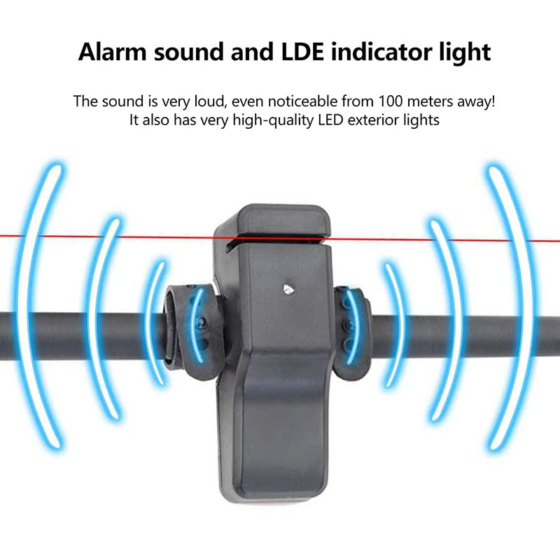 Carp Fishing Tackle Electronic Mini Digital Bite Alarm Indicator LED Qme