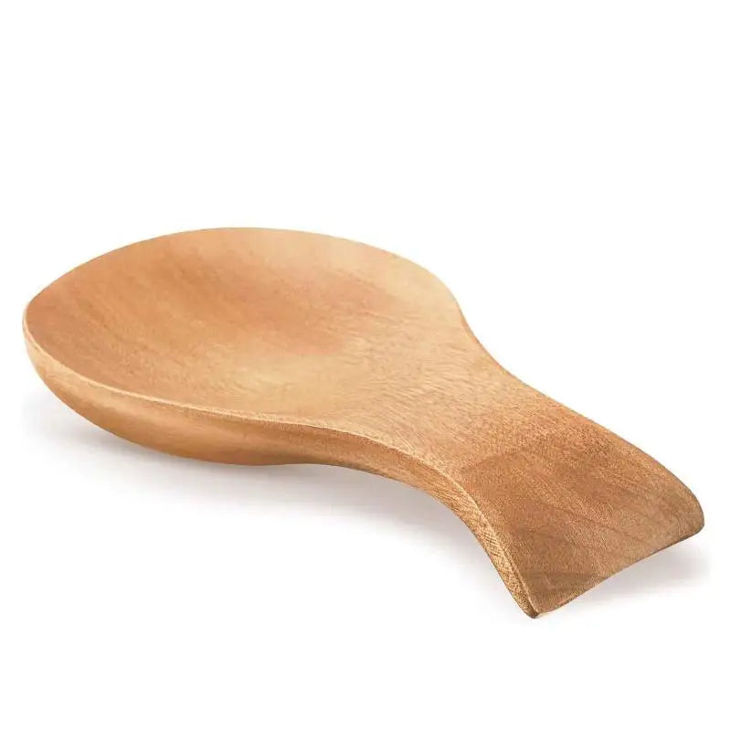 Wooden Spoon Rack Household Commercial Tray Holder Pad Cooking Qme Light brown