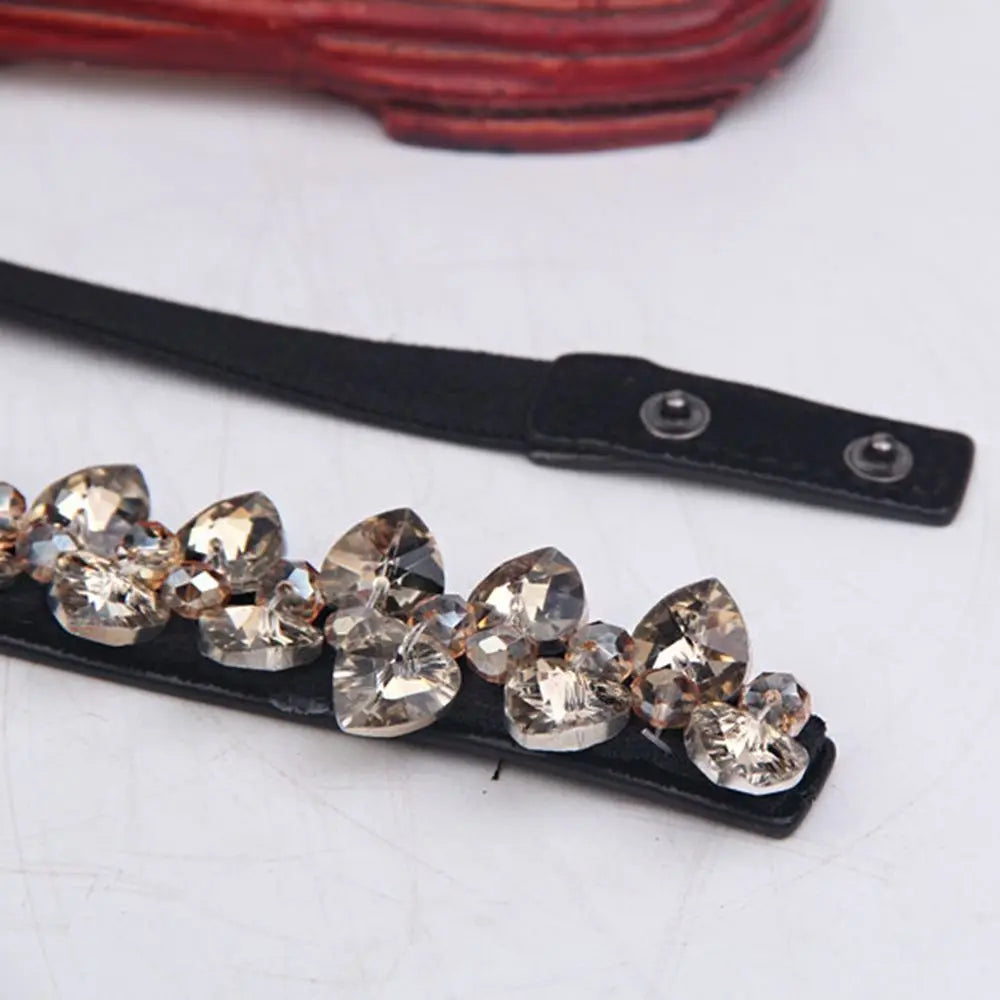 Rhinestone Shine All-match Adjustable Waistband Women Waist Belt Waist Corset Belts Crystal Elastic Belt Elastic Cummerbunds Qme