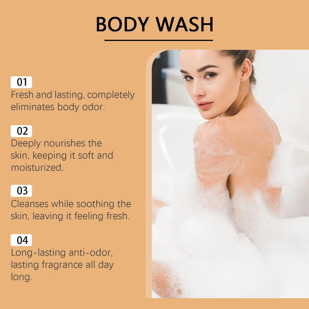 Oceaura Persimmon Body Wash Full Use Long-lasting Odor Eliminating Qme