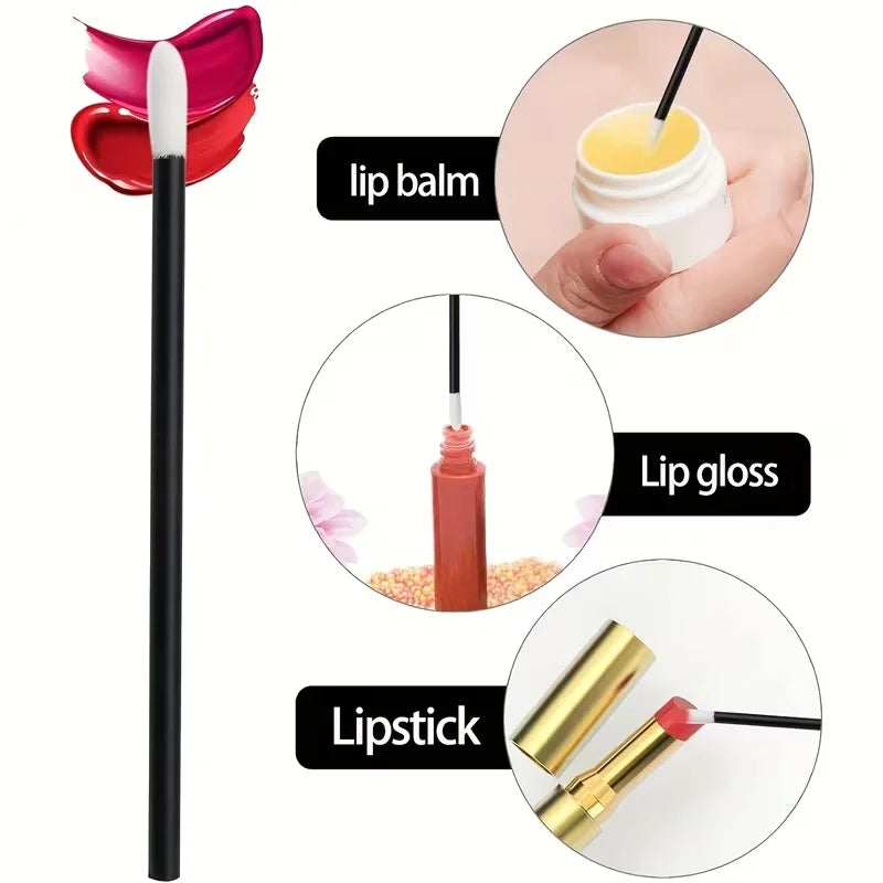 Professional Disposable Silicone Mascara Eyeliner Wands Applicator Qme