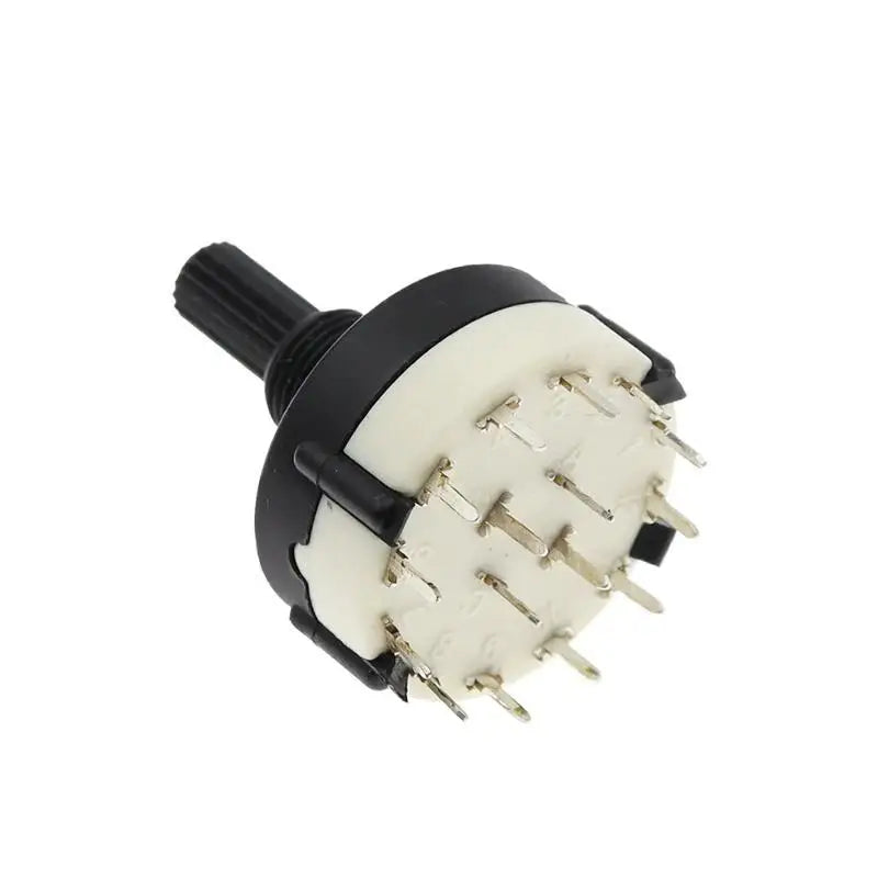 RS26 1/2/3/4 Pole Position 3/4/6/12 Selectable Band Rotary Channel Selector Switch Single Deck Rotary Switch Band Selector Qme 4 Pole 3