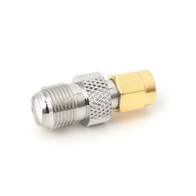 10pcs RF Coax Adapter F to SMA Plug, F Type Female Jack to SMA Female Socket Straight Qme