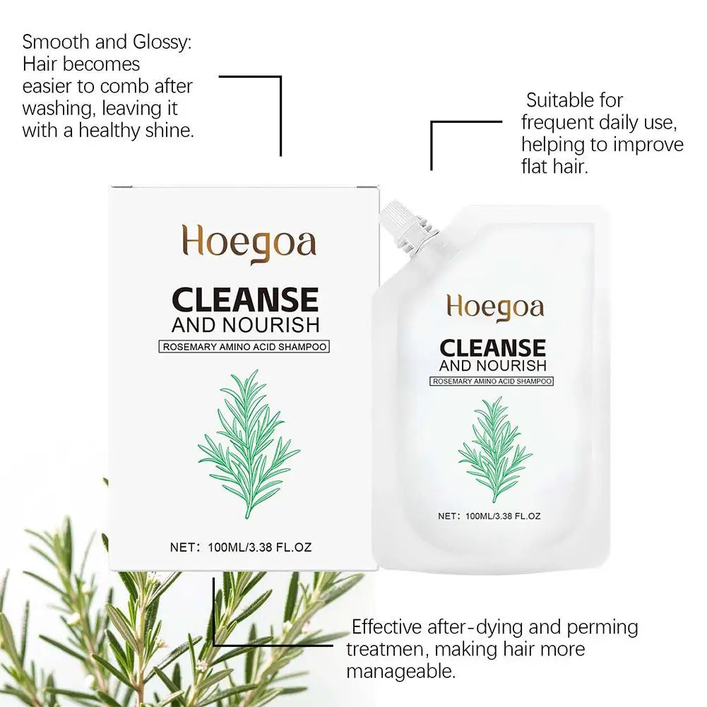 Rosemary Hair Shampoo Deep Nourishing Repair Split Ends Soothing Qme