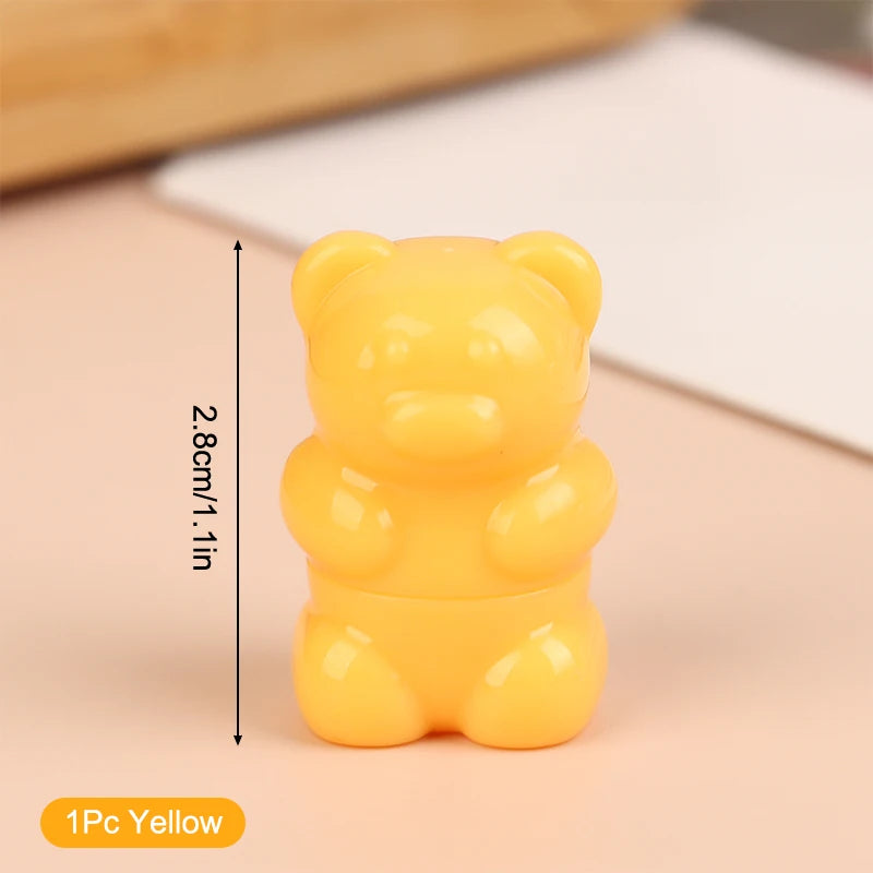 Portable Mini Silicone Lip Brush Cute Cartoon Covers Gloss Qme 1Pc Yellow