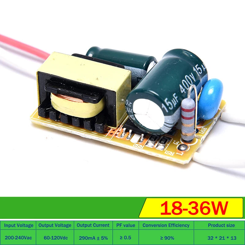 3W 5W 8W 18W 36W LED Light Driver Supply Transformer Radiating Module Board Qme 18-36W