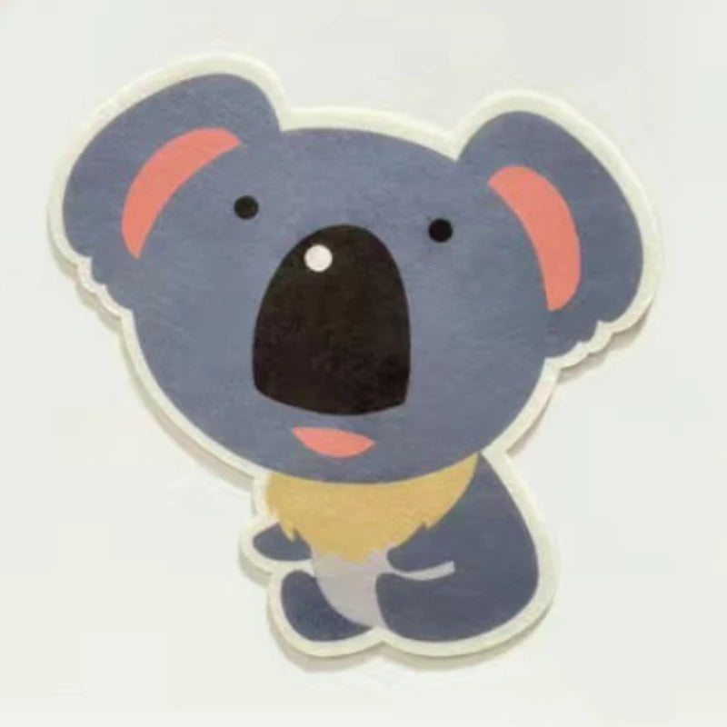 Cartoon Fragrant Toilet Stickers Self-Adhesive Wall Sticker for Kid Bathroom Washroom Decorative Deodorization Toilet Lid Decals Qme Koala-1PC