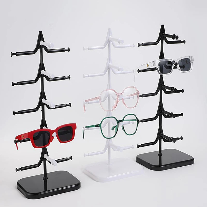 Glasses Shelf Home Organizer Space Saving Plastic Sunglasses Show Qme