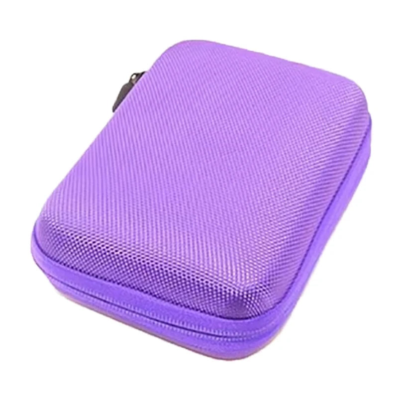 Makeup Case 10 Slots Universal Essential Oil Storage Bag Aroma Bottle Qme Purple
