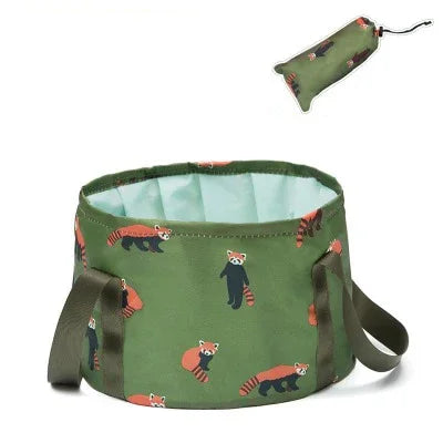 Portable Foldable Basin Travel Camping Wash Tub Fishing Bucket Qme CF084-8