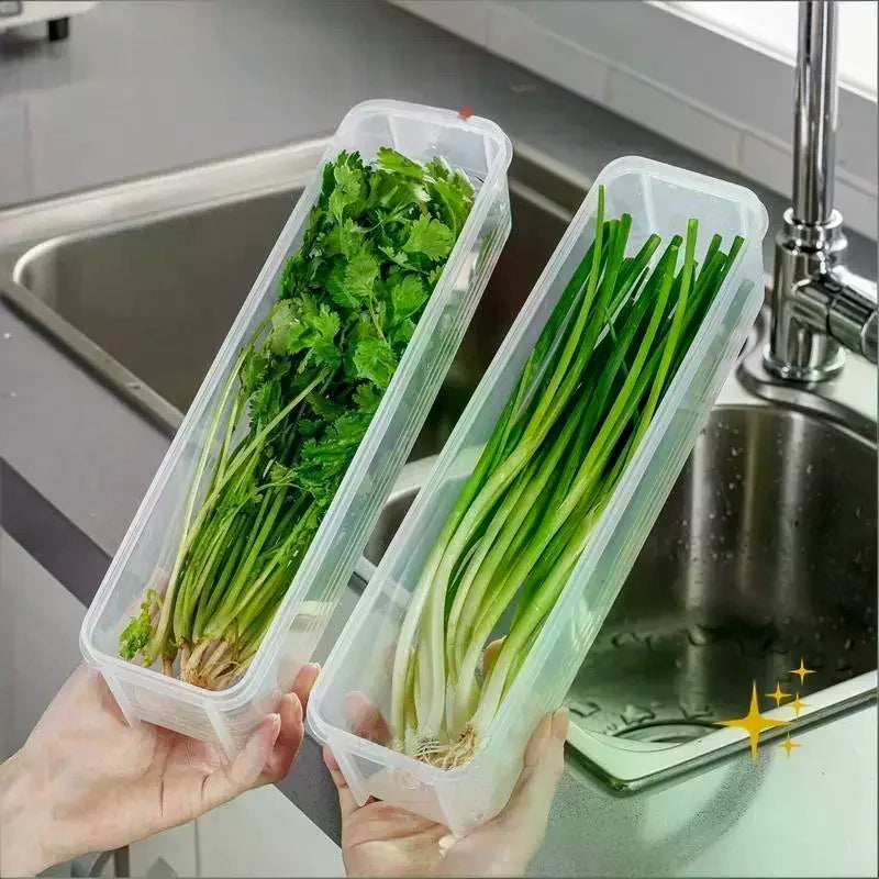 Storage Box Fresh-keeping Food Container Cold Refrigerator Sealed Qme