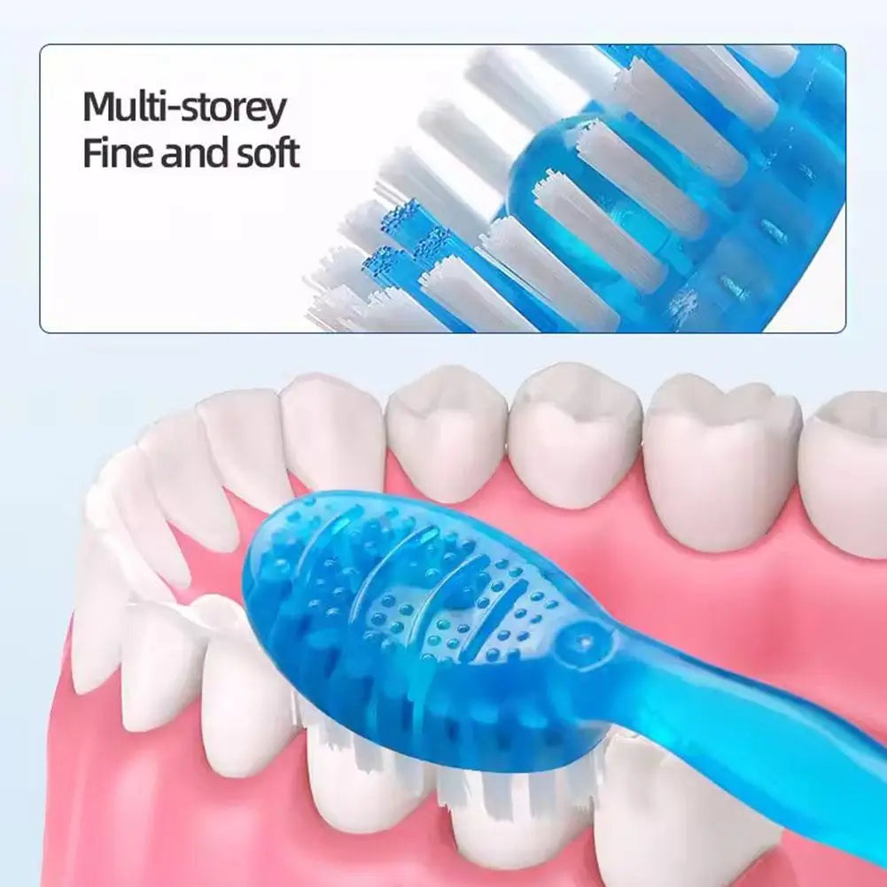 Mini Travel Toothbrushes Disposable Burst Bead Toothbrush Portable Qme