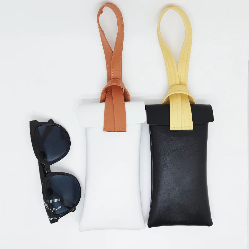 Contrast Portable Dustproof Eyewear Pouch Qme