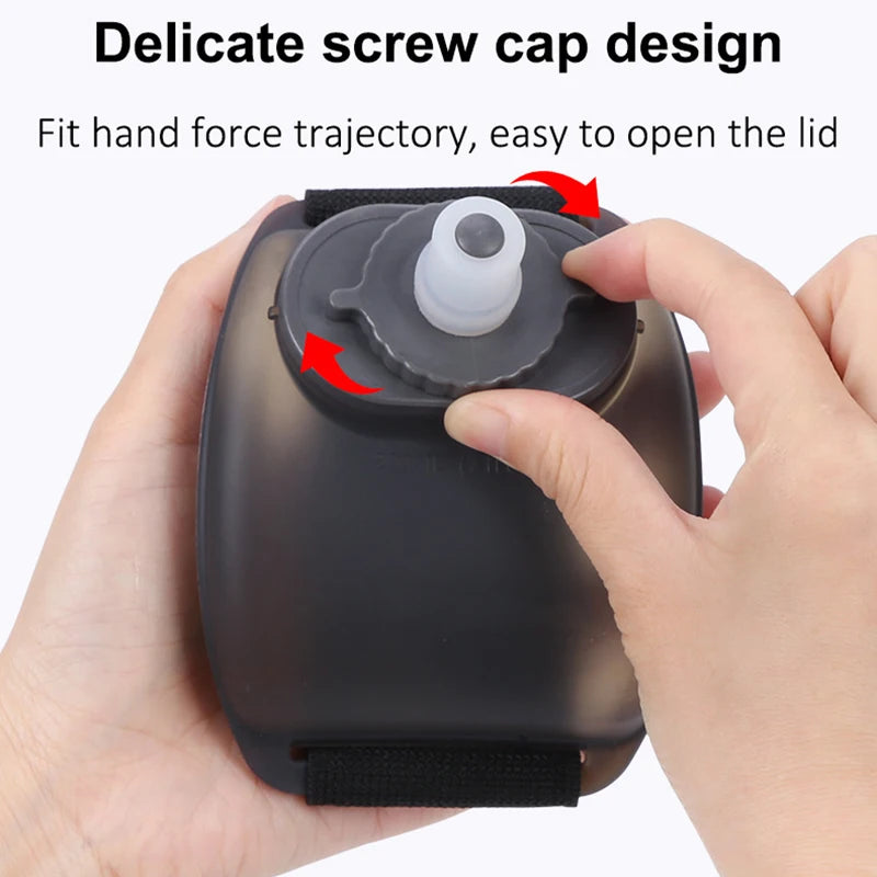 Mini Running Wrist Water Bottle Kettle Holder Storage Hydration Soft Qme