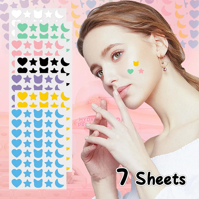 Invisible Hydrocolloid Acne Patches Waterproof Spot Treatment Pimple Qme