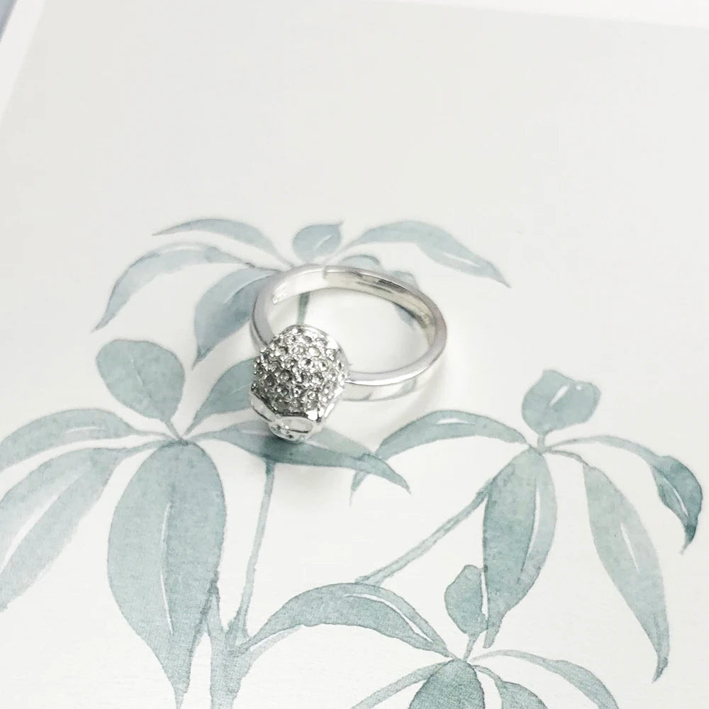 Skull White Pave Ring,Europe Style Glam Fashion Good Jewerly For Women Gift In 925 Sterling Silver,Super Deals Qme