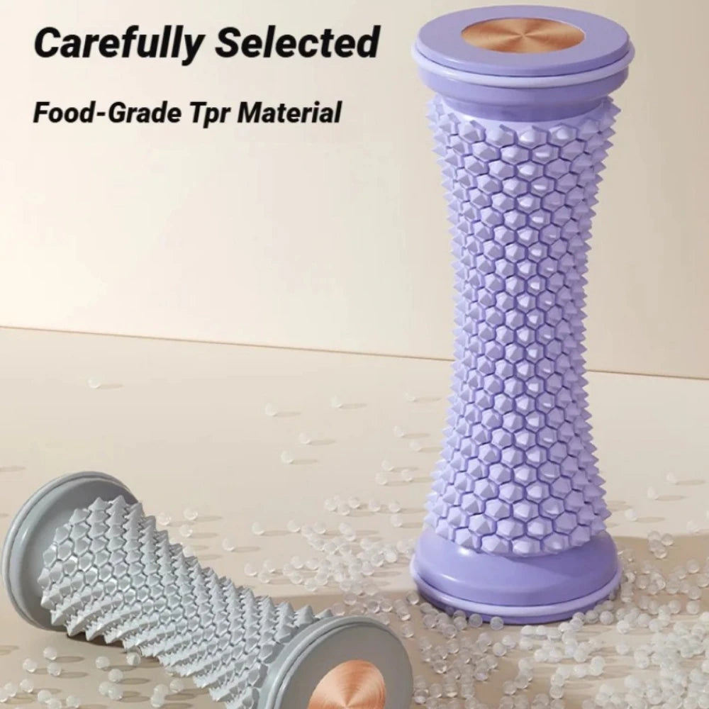 Foot Leg Roller Massager Yoga Plantar Fascia Home Fitness Fingerpressure Board Deep Muscle Relaxation Massage Ergonomic Qme