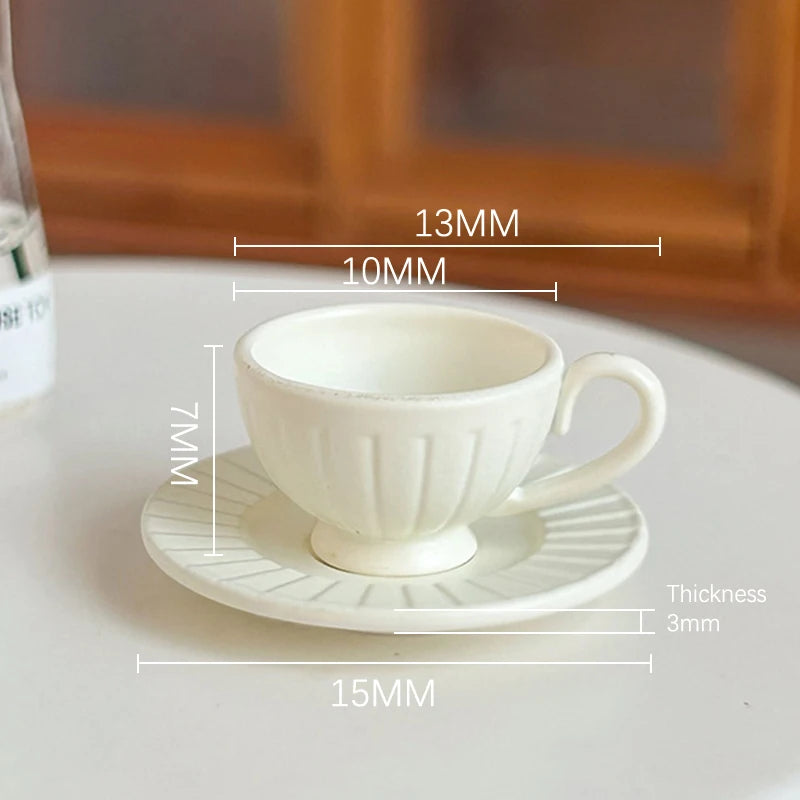 1 6 12 Dollhouse Miniature Dining Ware Mini Vertical Pattern Coffee Qme A1