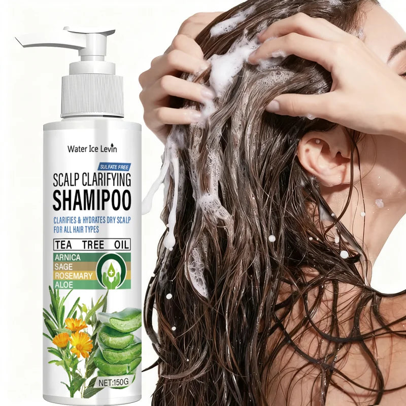 Sulfate Free Scalp Clarifying Shampoo with Tea Tree & Arnica - Cleanses & Hydrates Dry Scalp for All Hair Types Qme