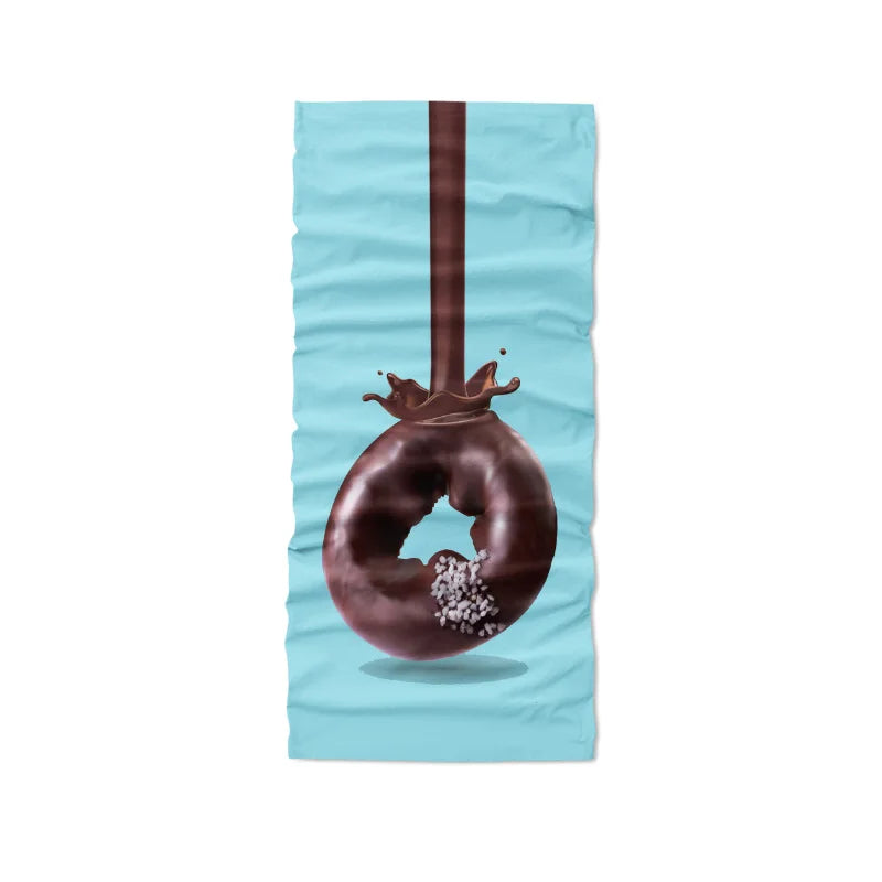 Food Donut Headscarf Fun Printing Women's Hijab Scarf Summer Neck Qme style8 One Size >8Y