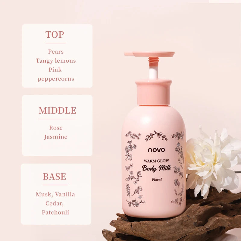 Rose Scented Body Lotion Face Moisturizer Cream Hyaluronic Acid Qme 01