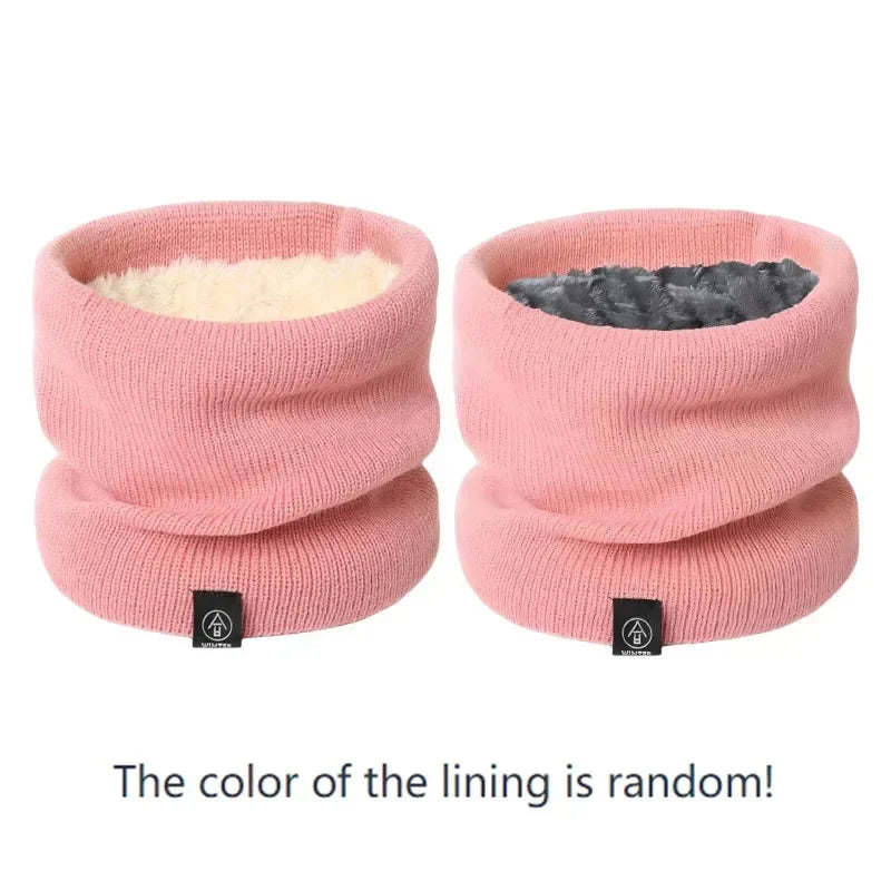 Fashion Knitted Scarf Solid Cashmer Like Winter Snood Scarves Lady Qme