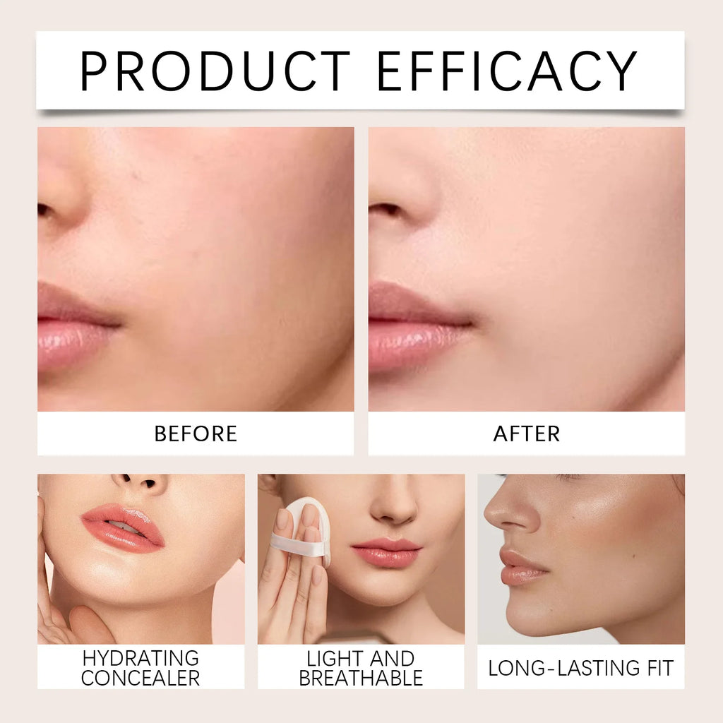 Concealer Lightweight Natural Coverage Of Skin Blemishes Spot Acne Print Cover Dark Circles Long-Lasting Non-Removing Makeup Qme