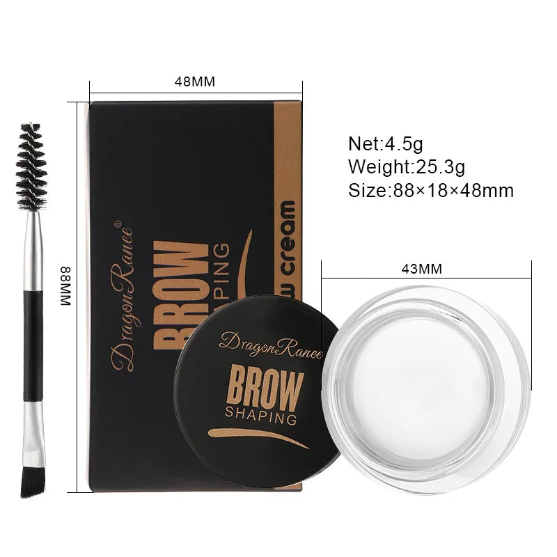 Dragon Ranee 6color Wild Eyebrow Styling Cream Gel Soap Wax White Qme