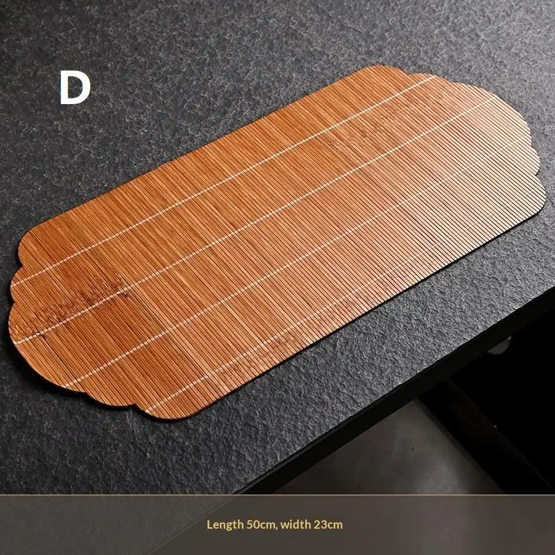 Handmade Bamboo Tea Mat Craftsmanship Kung Fu Accessories Making Qme D