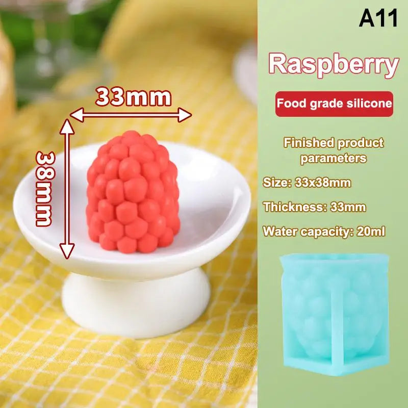 Cake Mold Ice Cream Mousse Desserts Decorating Tools 3D Fruit Shape Qme A11