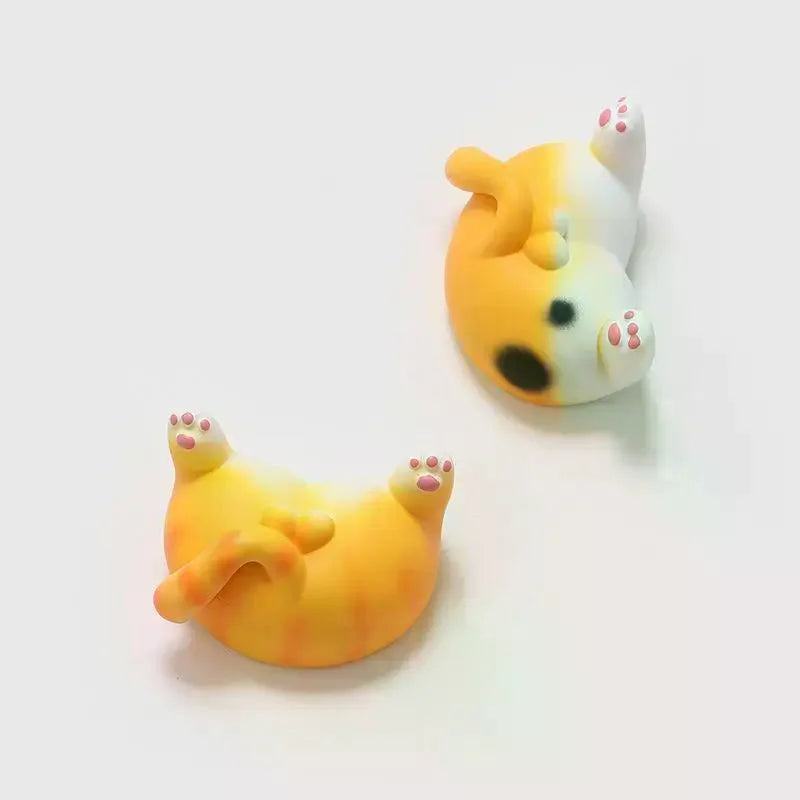 Cat Buttocks Refrigerator Magnets Cartoon Animal Photos Wall Cute Resin Magnets Car Refrigerator Decoration Accessories Qme
