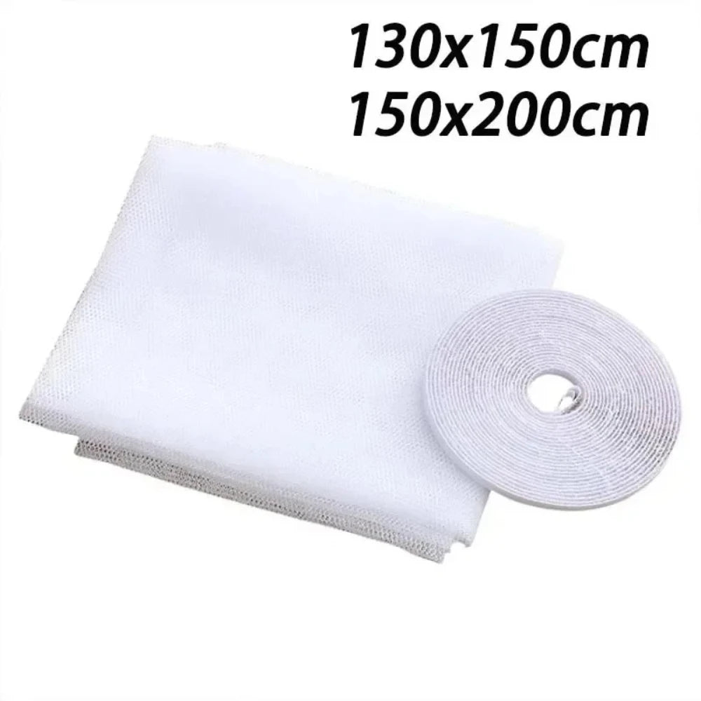 No Drill Self-Adhesive Window Mosquito Net 1PC Anti-Mosquito Screen Ideal for Bedroom Kitchen Outdoor Protection Qme