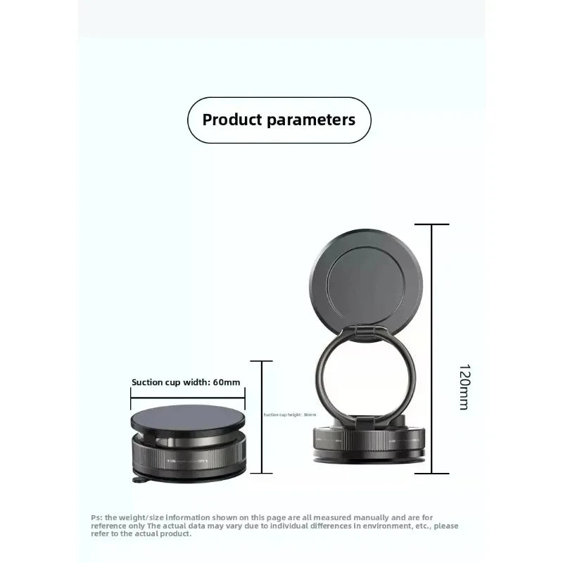Vacuum Magnetic Phone Holder Stand Magsafe Suction Cup Qme