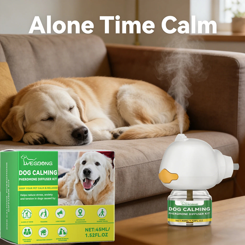 Dog Calming Diffuser Kit Relaxing Anti Anxiety Relief New Environment Stress Preventing Urinary Incontinence Pet Soothing Liquid Qme