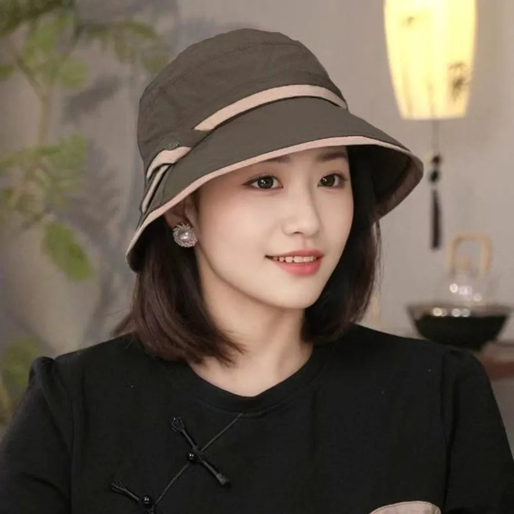 Fashion Wide Brim Face Covering Sun Hat Lightweight Foldable Bucket Caps Quick Drying Versatile Style Fisherman Hat Outdoor Qme Coffee