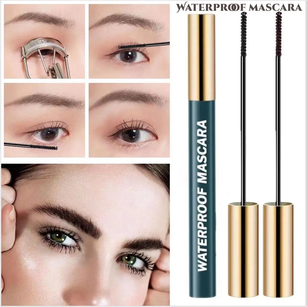 Smudge-proof Mascara Long-lasting Waterproof Finish Natural Look Qme